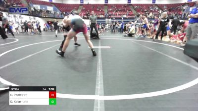 126 lbs Quarterfinal - Grayson Poole, Piedmont vs Quade Kolar, Harrah Little League Wrestling