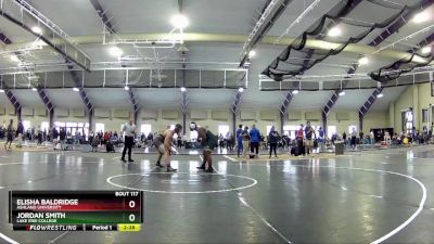 285 lbs Champ. Round 1 - Jordan Smith, Lake Erie College vs Elisha Baldridge, Ashland University