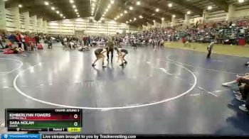 125 lbs Champ. Round 3 - Sara Nolan, Basha vs Kimberlynn Fowers, Copper Hills