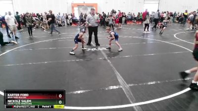 55 lbs Quarterfinal - Nickole Salem, Legacy Elite Wrestling vs Karter Ford, Back Yard Bullies