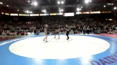 4A 132 lbs Champ. Round 1 - James Coy, Kimberly vs Mickel Drydale, Weiser