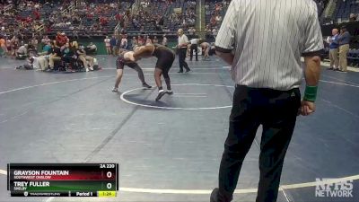 2A 220 lbs Champ. Round 1 - Grayson Fountain, Southwest Onslow vs Trey Fuller, Shelby