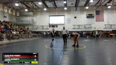 113 lbs Quarterfinal - Caden Burnett, Sherwood vs JUAN RUIZ PARDO, Tualatin