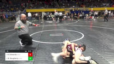 75 lbs Round Of 32 - Andrew Edwards, West Branch vs Brendan Dougherty, Oxford