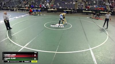 144 lbs 3rd Place Match - Cohen Long, Columbus North vs Chase Kline, Avon