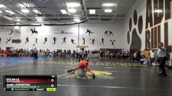 133 lbs Round 1 (10 Team) - Dylan Le, Ohio Northern vs Gabe Livingston, Southwestern Michigan College