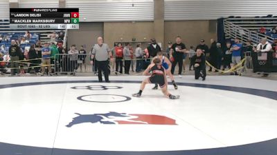 92 lbs Cons. Sub-semis - Macklen Marksbury, Michigan Premier WC vs Landon Delisi, JRW Wrestling