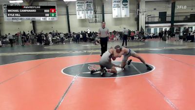 133 lbs Consi Of 8 #2 - Michael Campanaro, Rider vs Kyle Hill, Rider - UNATT