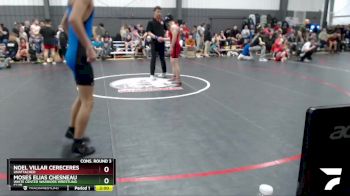 145 lbs Cons. Round 3 - Noel Villar Cereceres, Unattached vs Moses Elias Chesneau, White Center Warriors Wrestling Club