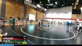 98 lbs Semifinal - Aaiden Walker, Lovell Middle School vs Kaleb Hill, Cody Middle School