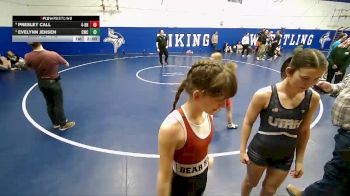 115 lbs 2nd Place Match - Evelynn Jensen, Champions Wrestling Club vs Presley Call, 4A - Bear River
