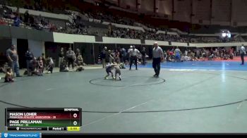 40 lbs Semifinal - Mason Loher, Poquoson Athletic Association vs Page Prillaman, Smithfield