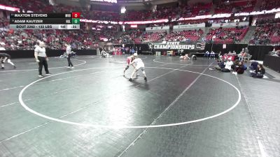 132 lbs Cons. Semis - Maxton Stevens, Mount Horeb/Barneveld vs Adam Kautzer, Neillsville/Greenwood/Loyal