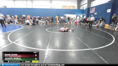 70 lbs Cons. Round 3 - Shane Cruise, Legacy Wrestling Academy vs Jackson Andrus, Timberline Youth Wrestling