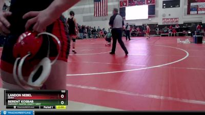 132 lbs Champ. Round 2 - Berent Kosbab, Fairmont-Martin County West vs Landon Nebel, Edina