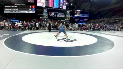 215 lbs Cons. Rd Of 64 - Jeremiah Luke, IL vs Keagan Lowrie, MN
