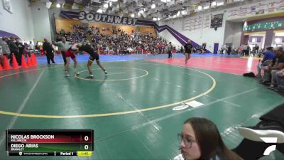 126 Boys Quarterfinal - Diego Arias, Brawley vs Nicolas Brockson, Fallbrook