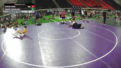 120 lbs Cons. Sub-semis - Aaron Goss, Nevada vs Mason Kingsland