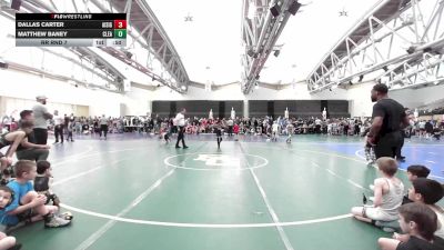 56 lbs Rr Rnd 7 - Dallas Carter, All I See Is Gold Academy K3 vs Matthew Baney, Clearview K3