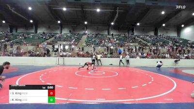 77 lbs Consolation - Valen King, Rockmart Takedown Club vs Kramer King, Level Up Wrestling Center