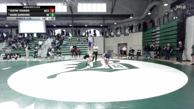 113 lbs Champ. Round 1 - Gabe Sardone, Notre Dame vs Justin Tessier, Mount Saint Charles Academy