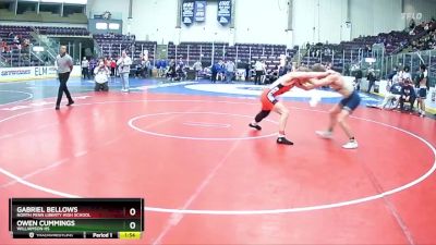 152 lbs Champ. Round 1 - Gabriel Bellows, North Penn Liberty High School vs Owen Cummings, Williamson Hs