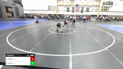 157C lbs Rr Rnd 2 - Luca Felix, NC State vs Connor Eck, Lock Haven-unattached