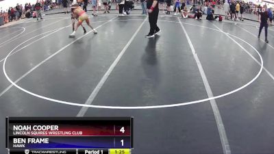 106 lbs Round 3 - Noah Cooper, Lincoln Squires Wrestling Club vs Ben Frame, Hawk