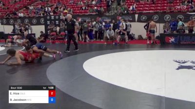 71 kg Rnd Of 64 - Ethan Hice, Colorado vs Blake Jacobson, Integrity Wrestling Club