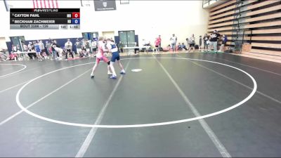 126 lbs Cons. Semis - Cayton Pahl, MN vs Beckham Zachmeier, ND