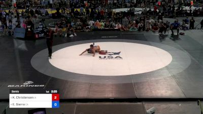 126 lbs Semis - Koufax Christensen, IA vs Edwin Sierra, CA