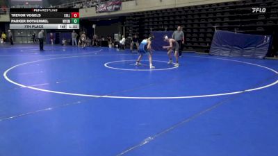 93 lbs 7th Place - Trevor Vogels, Collegeville vs Parker Rothermel, Wyomissing