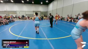 200 lbs Placement Matches (8 Team) - Mariyah Brumley, Missouri Ice vs Desi Lee, Ohio Blue