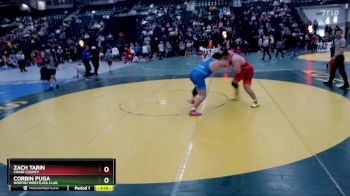 285 lbs Semifinal - Zach Tarin, Chase County vs Corbin Puga, Norton Wrestling Club