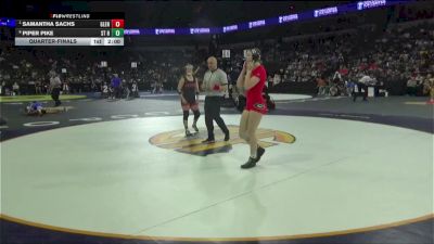 130 lbs Quarterfinal - Samantha Sachs, Glendora (SS) vs Piper Pike, St Helena (NC)