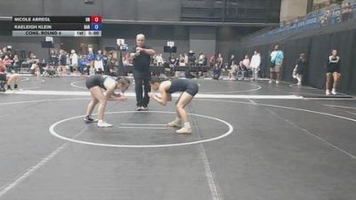 110 lbs Cons. Round 4 - Kaeleigh Klein, Barton Community College vs Nicole Abregl, Unattached
