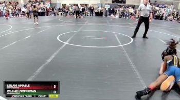 75 lbs Quarterfinal - William Zimmerman, Headhunters vs Leilani Aimable, South Bowie