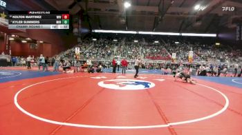 2A-132 lbs Champ. Round 1 - Kyler Summers, Moorcroft vs Kolton Martinez, Wind River