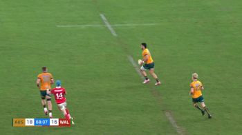Tom Wright Try | Australia vs Wales