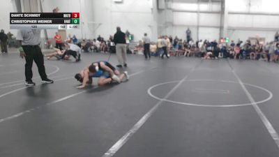 120 lbs Round 6 (8 Team) - Dante Schmidt, Mat Assassins Black vs Christopher Weiner, 84 Athletes