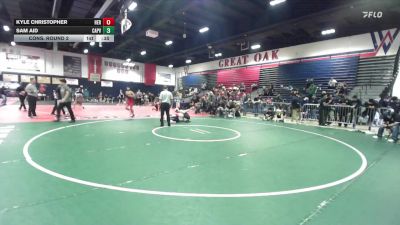 132 lbs Cons. Round 2 - Kyle Christopher, Heritage vs Sam Aid, Capistrano Valley