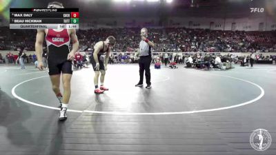 B4A-150 lbs Quarterfinal - Beau Hickman, Tuttle vs Max Daly, Cache