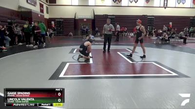 JV-5 lbs Quarterfinal - Gaige Spading, Prairie, Cedar Rapids vs Lincoln Valenta, Xavier, Cedar Rapids