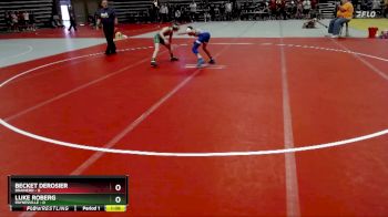85 lbs Quarterfinals (8 Team) - Becket DeRosier, Brainerd vs Luke Roberg, Paynesville