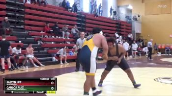 285 lbs Cons. Round 3 - Carlos Ruiz, Graceland University vs Jaidyn Lee, Blackburn