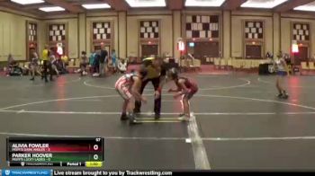 57 lbs Round 3 (8 Team) - Alivia Fowler, Misfits Dark Angles vs Parker Hoover, Misfits Lucky Ladies