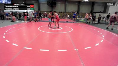 132 lbs 3rd Place - Adrian Zapata, Woodland Wrestling vs Gabriel Urbina, Icon Wrestling