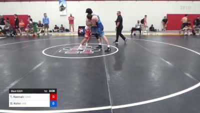82 kg Consi Of 4 - Tyler Hannah, Combat W.C. School Of Wrestling vs Dylan Kohn, Virginia