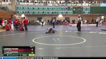 132 lbs Champ. Round 2 - Tyler Kaahanui, Slam Academy vs LAYRONZ FRASER, Granite Hills