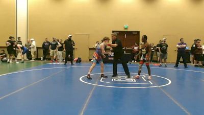 120 lbs Cons. Rd Of 32 - Messiah Grant, Hammer Wrestling Club vs Shelby Tuhari, Mat Club
